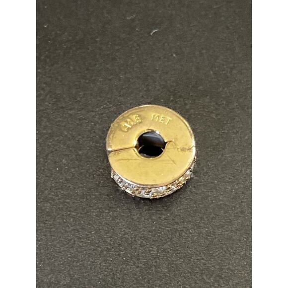 PANDORA Gold Tone Clip Charm ALE MET Retired - Picture 3 of 6